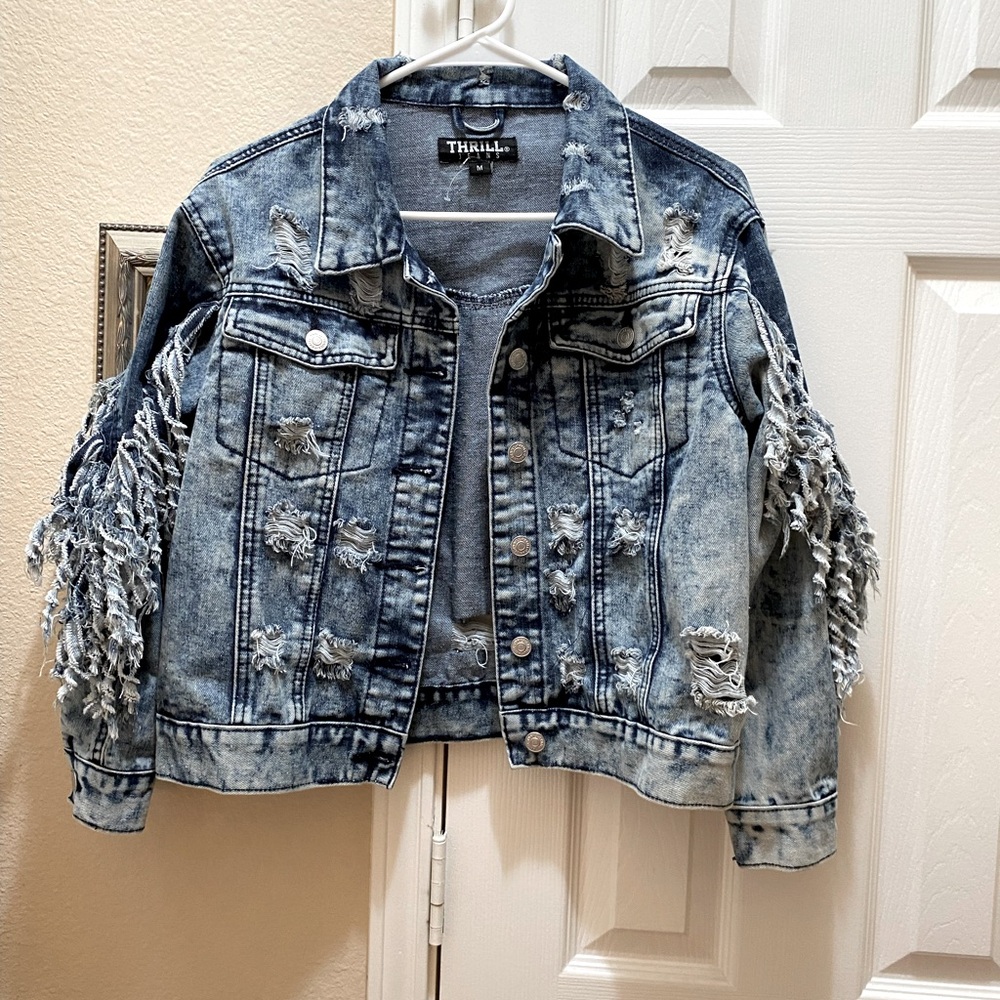 Thrills Jean Jacket- 80’s style